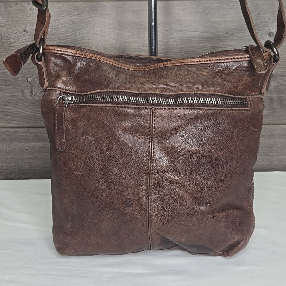Vilenca Holland Brown Woven Shoulder Bag - Picture 4 of 8